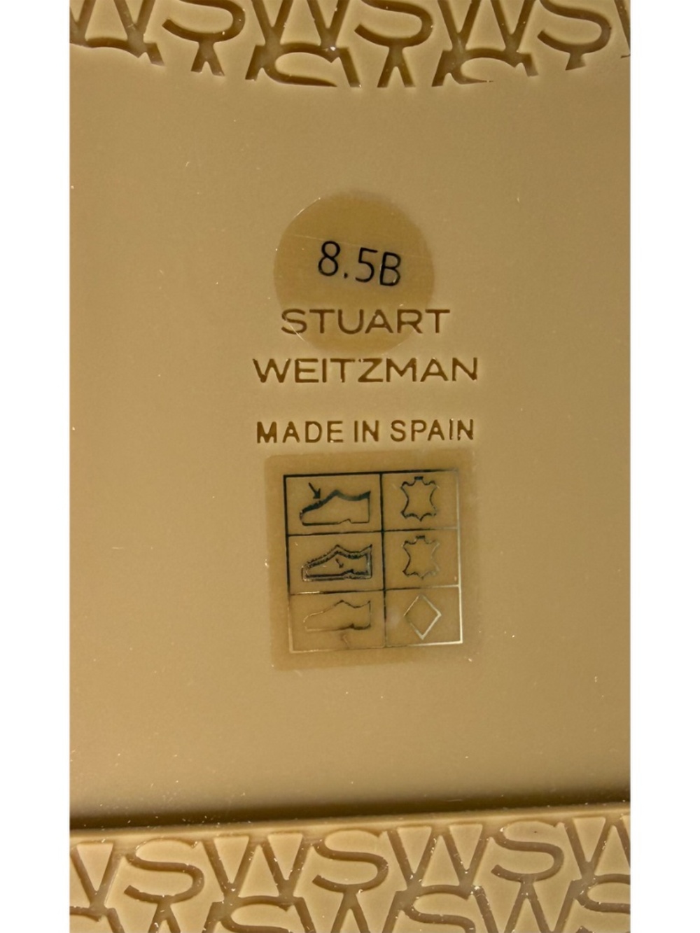 STUART WEITZMAN NIB CARMEN TERRACOTTA SUEDE MIDI WEDGE SANDAL. SIZE 8.5 B - Picture 14 of 15